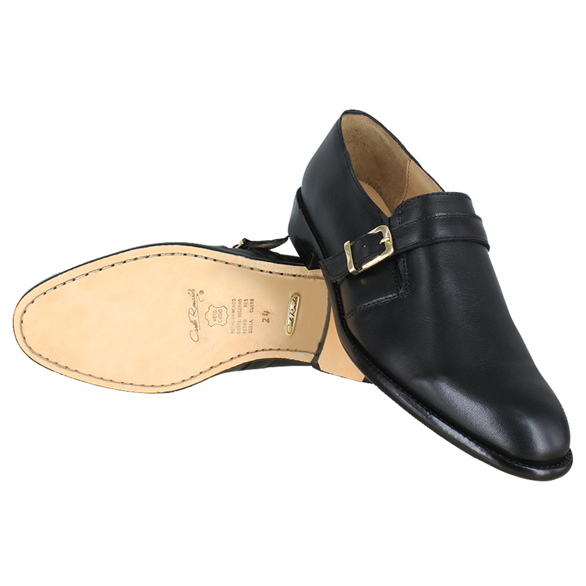 Zapato dama, Zapatos suela cuero, Monk, Herraje, Zapato piel, Mocasín, Mocasines, Becerro, Cómodo, Elegante, Dama, Mujer, Zapato Monkstrap, Single Monkstrap, Zapato vestir, Acabado a mano, Forro res