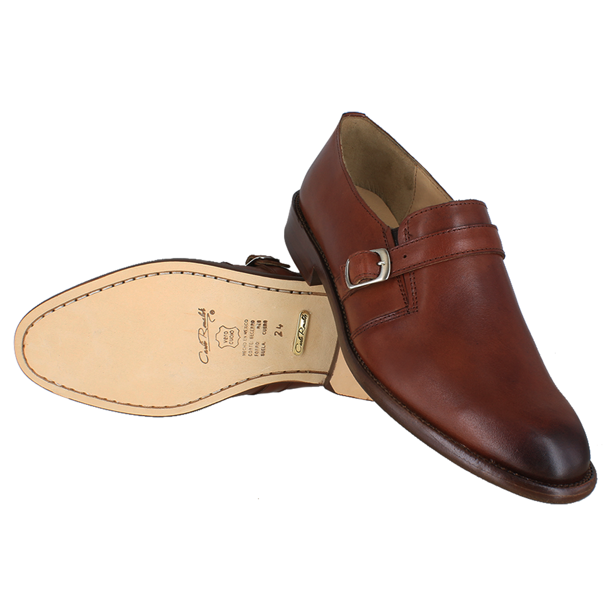 Zapato dama, Zapatos suela cuero, Monk, Herraje, Zapato piel, Mocasín, Mocasines, Becerro, Cómodo, Elegante, Dama, Mujer, Zapato Monkstrap, Single Monkstrap, Zapato vestir, Acabado a mano, Forro res