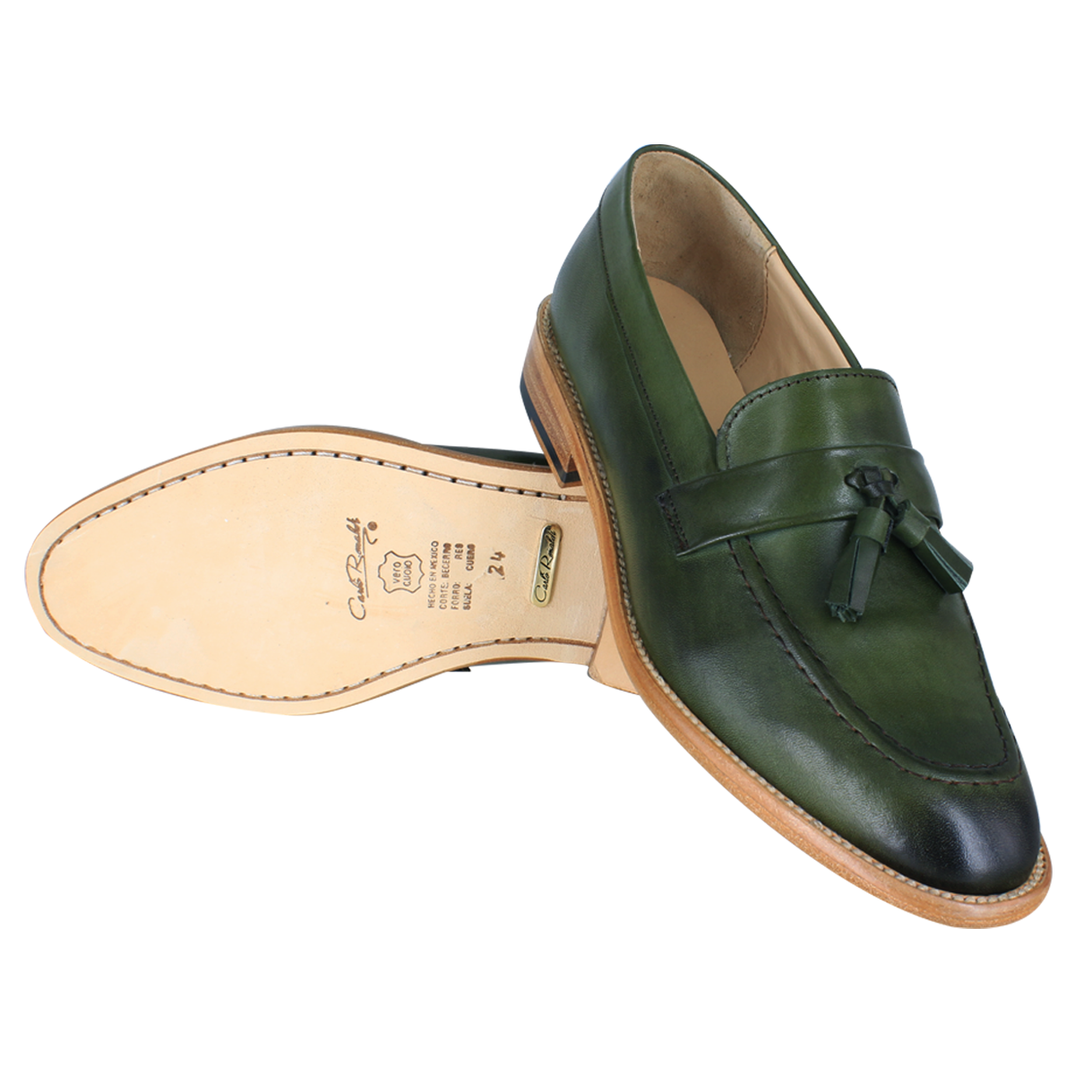 Zapato dama, Zapatos suela canto natural, Mocasín, Mocasines, Borlas, Zapato piel, Becerro, Cómodo, Elegante, Dama, Mujer, Mocasín clásico, Zapato vestir, Acabado a mano, Forro res