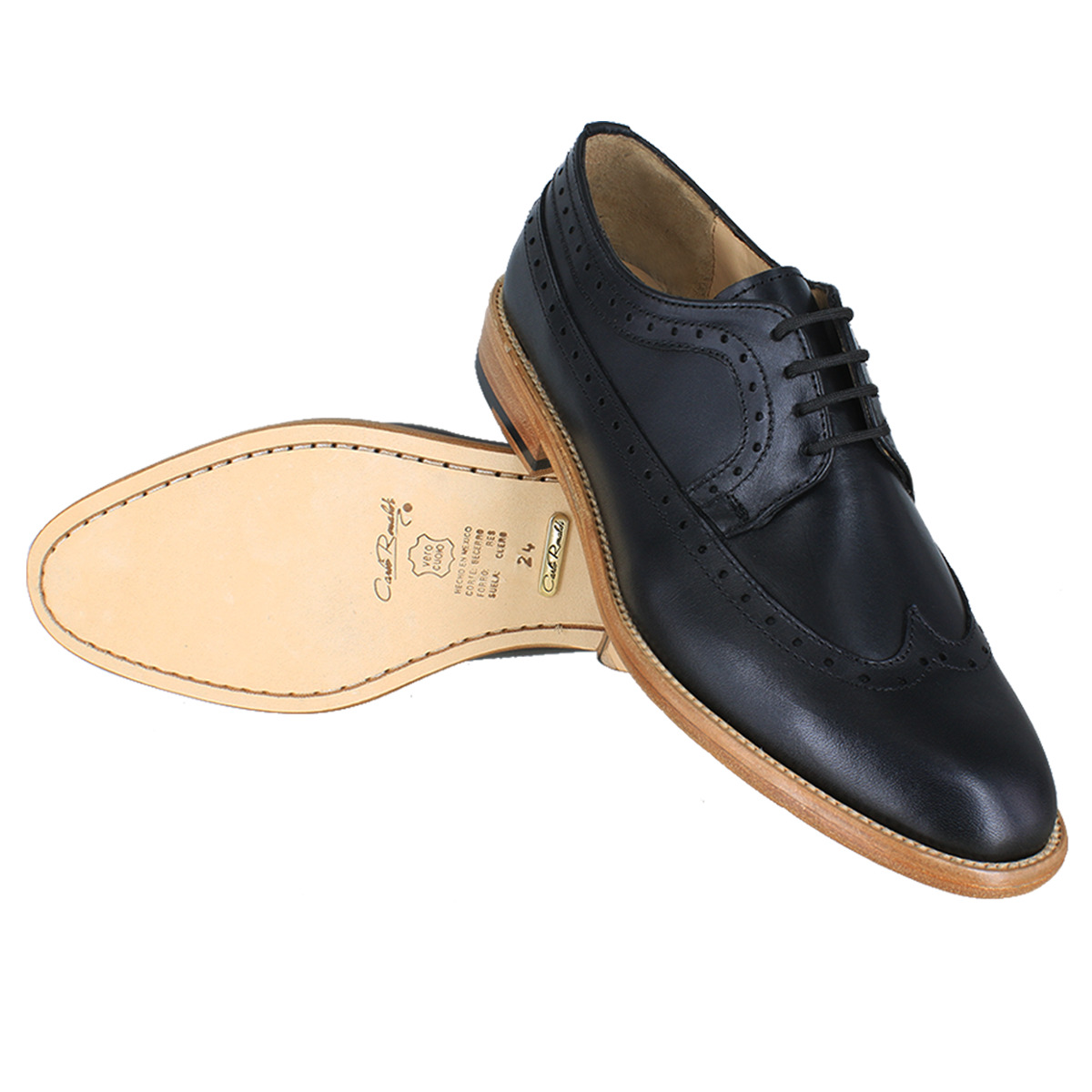 Zapato dama, Zapatos suela canto natural, Derby, Zapato con Agujeta, Zapato piel, Becerro, Cómodo, Elegante, Dama, Mujer, Punta de ala, Zapato vestir, Acabado a mano, Forro res