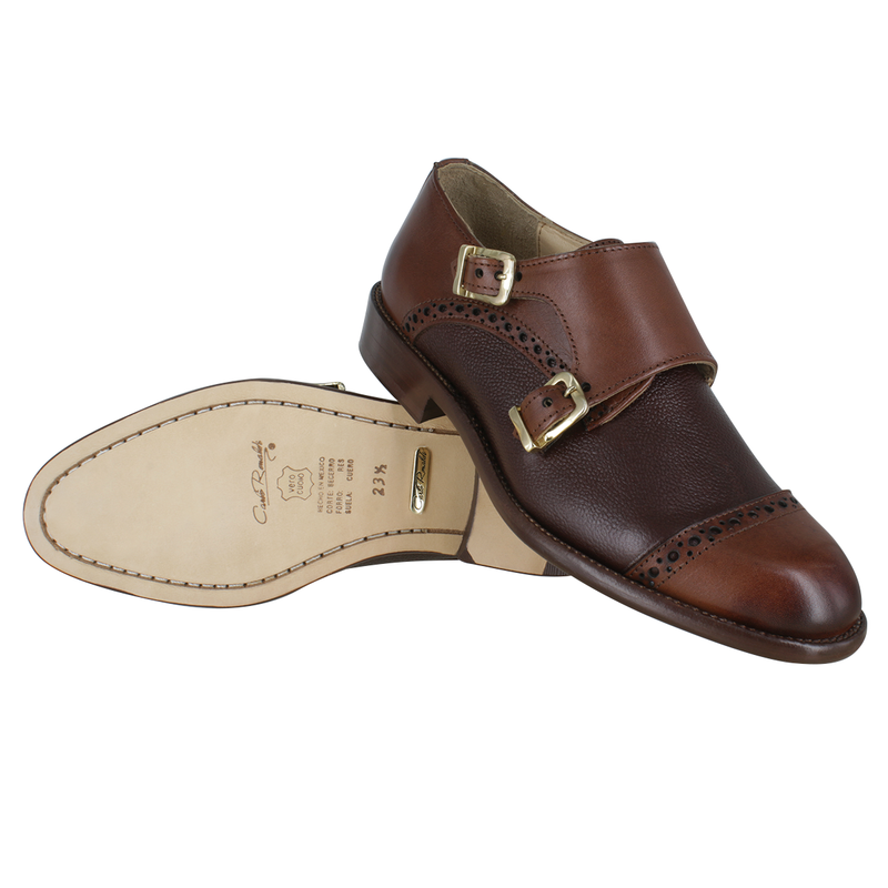 Zapato dama, Zapatos suela cuero, Monk, Herraje, Zapato piel, Mocasín, Mocasines, Becerro, Cómodo, Elegante, Dama, Mujer, Zapato Monkstrap, Double Monkstrap, Zapato vestir, Acabado a mano, Forro res