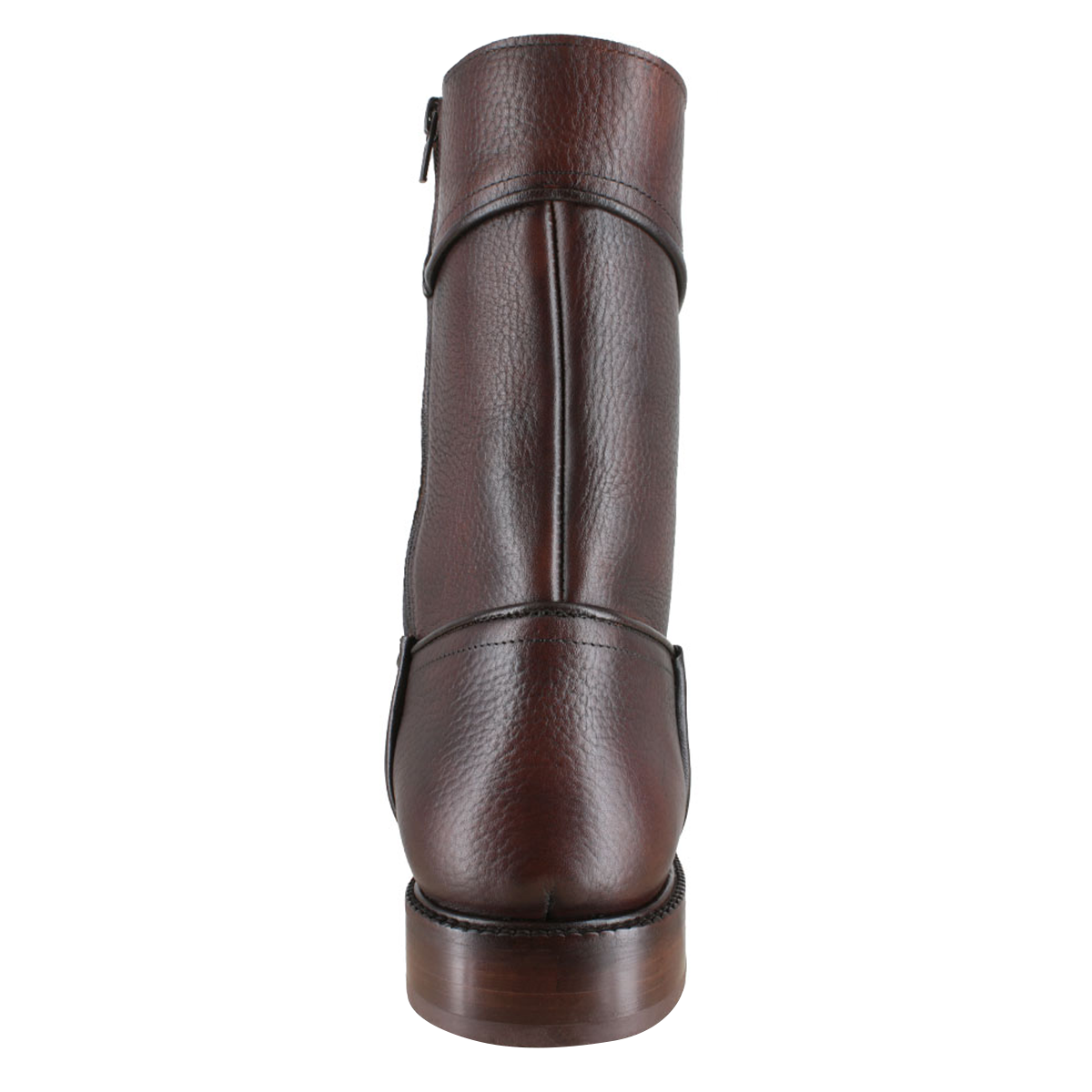 Bota 1614 Caballero Becerro Grabado Cognac Suela Cuero