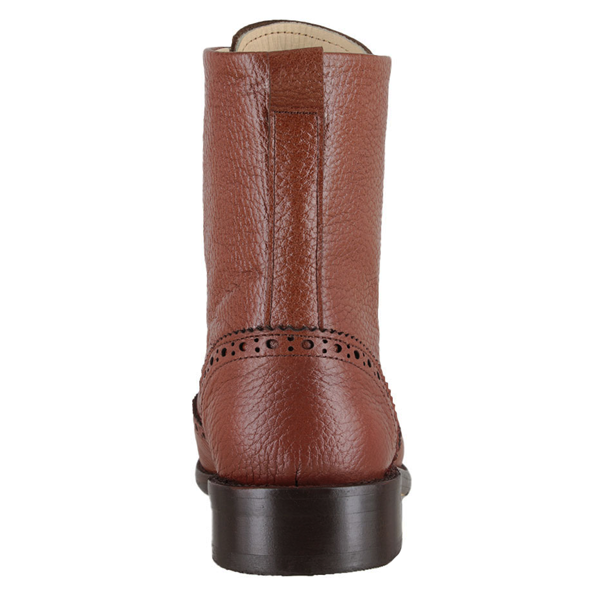 Bota 1020 Dama Mestizo Grabado Brown Suela Cuero Injerto