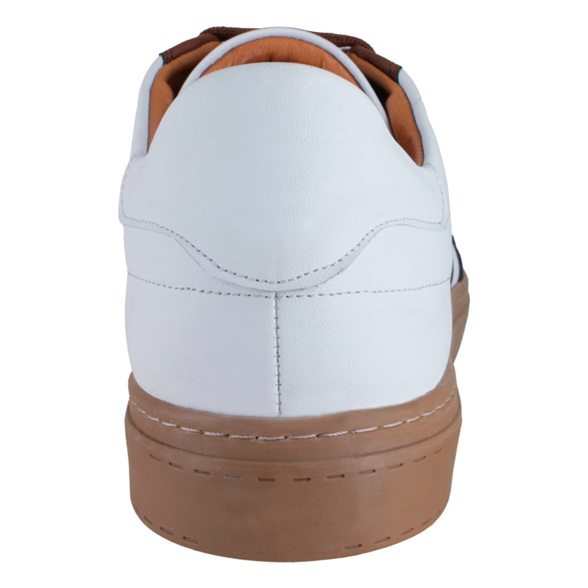 Tenis 021 Caballero Trento Blanco/Cognac/Negro Suela TR