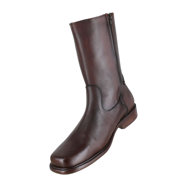 Bota 1613 Caballero Becerro Grabado Cognac Becerro Cognac Suela Cuero