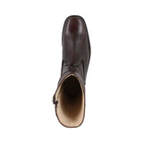 Bota 1614 Caballero Becerro Grabado Cognac Suela Cuero