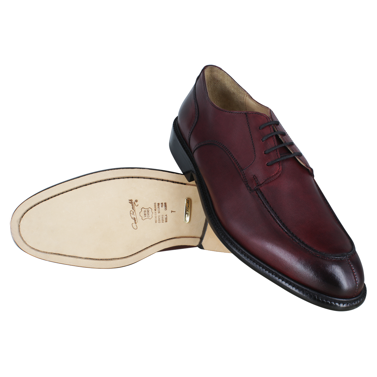 Zapato caballero, Zapatos suela cuero, Derby, Zapato Agujeta, Zapato piel, Becerro, Cómodo, Elegante, Hombre, Zapato vestir, Acabado a mano, Forro res