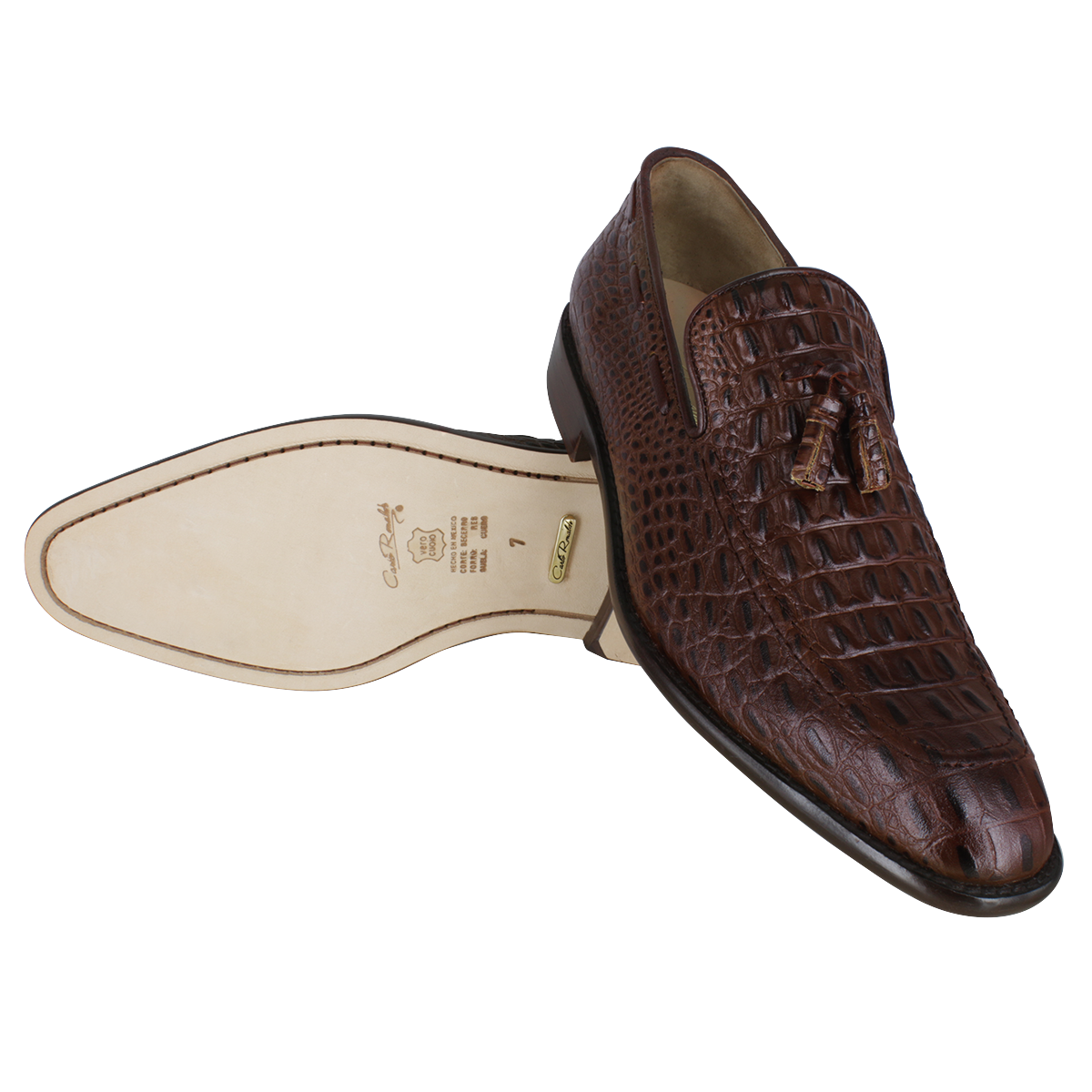 Zapato caballero, Zapatos suela cuero, Mocasín, Mocasines, Zapato piel, Res grabada, Cómodo, Elegante, Hombre, Mocasín clásico, Borlas, Acabado a mano, Forro res