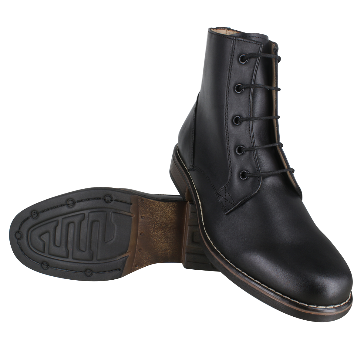 Botas caballero, Botas suela Poliuretano, Bota Urbana, Bota con agujeta, Bota piel, Ternera, Suave, Cómoda, Elegante, Casual, Hombre, Acabado a mano, Forro res, Bota