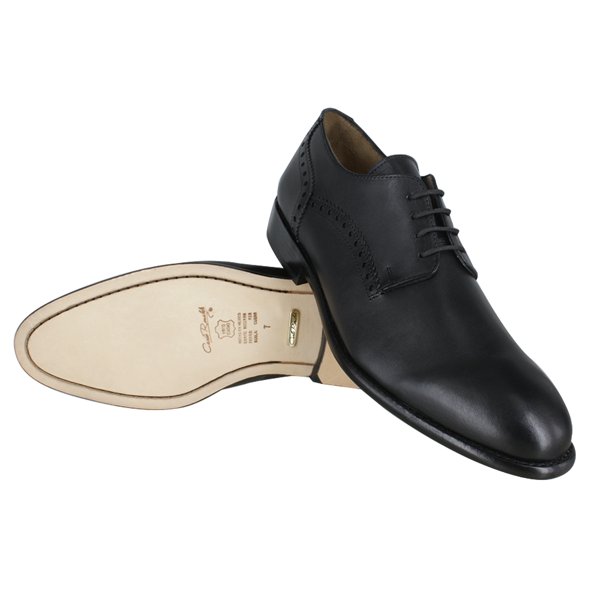 Zapato caballero, Zapatos suela cuero, Derby, Zapato Agujeta, Zapato piel, Becerro, Cómodo, Elegante, Hombre, Zapato vestir, Acabado a mano, Forro res