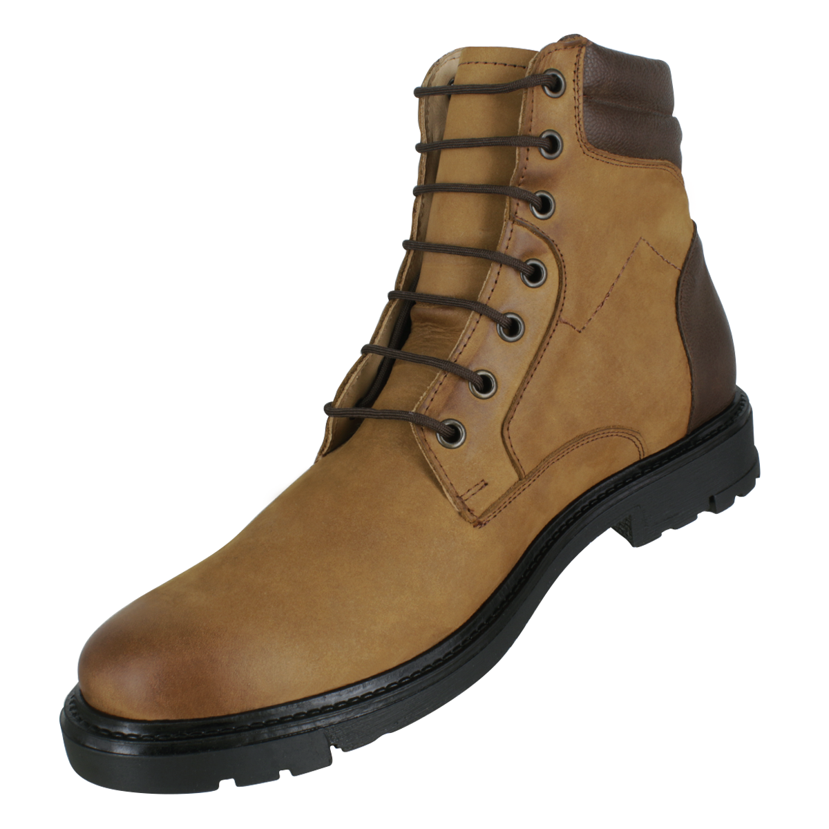 Botas caballero, Botas suela TR, Bota Urbana, Bota con agujeta, Bota piel, Crazy, Piel Res, Suave, Cómoda, Elegante, Casual, Hombre, Acabado a mano, Forro res, Bota