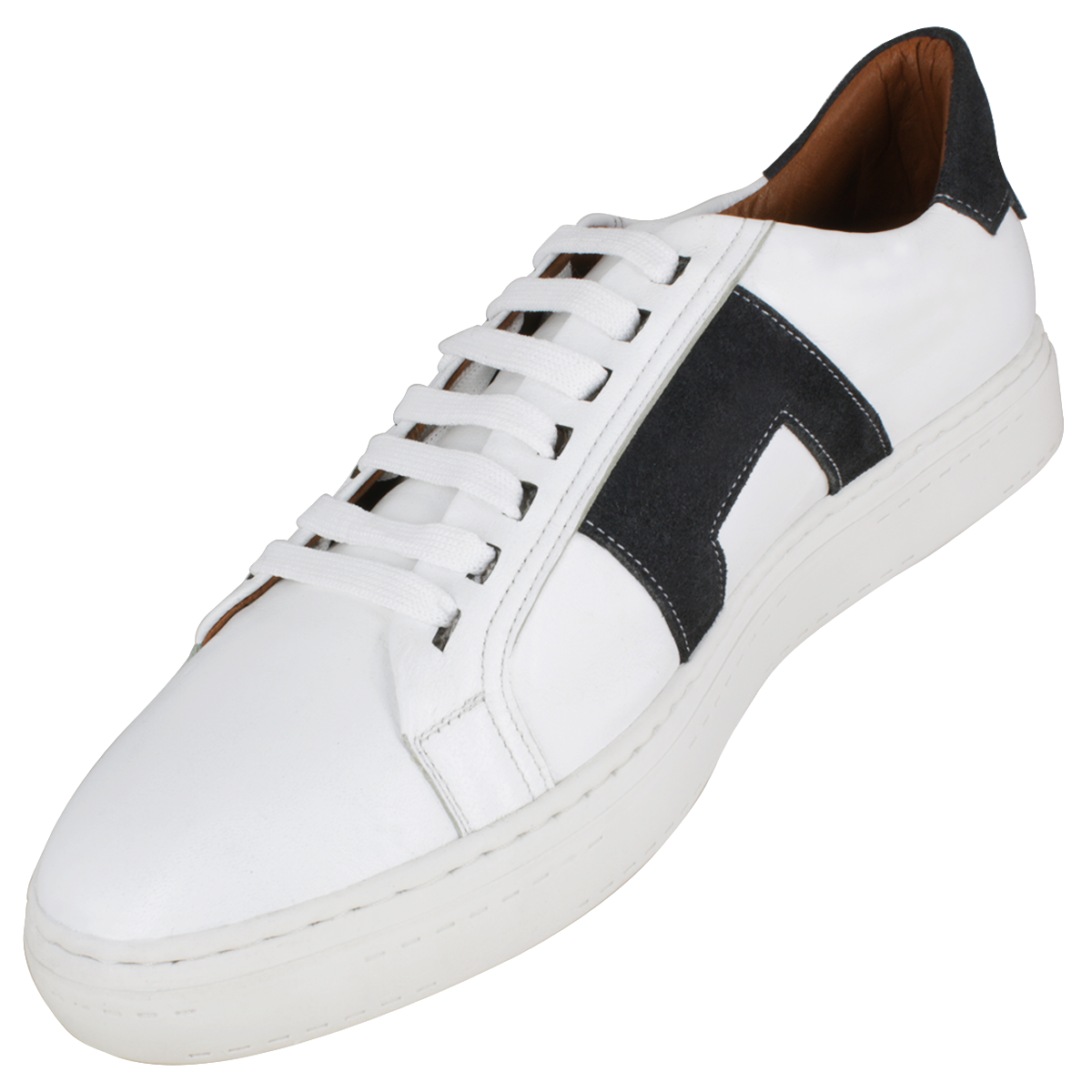 Tenis caballero, Tenis suela TR, Suela blanca, Tenis choclo, Tenis con agujeta, Tenis piel, Mestizo Liso, Piel Res, Hunting, Suave, Cómodo, Urbano, Casual, Hombre, Acabado a mano, Forro res, Tenis