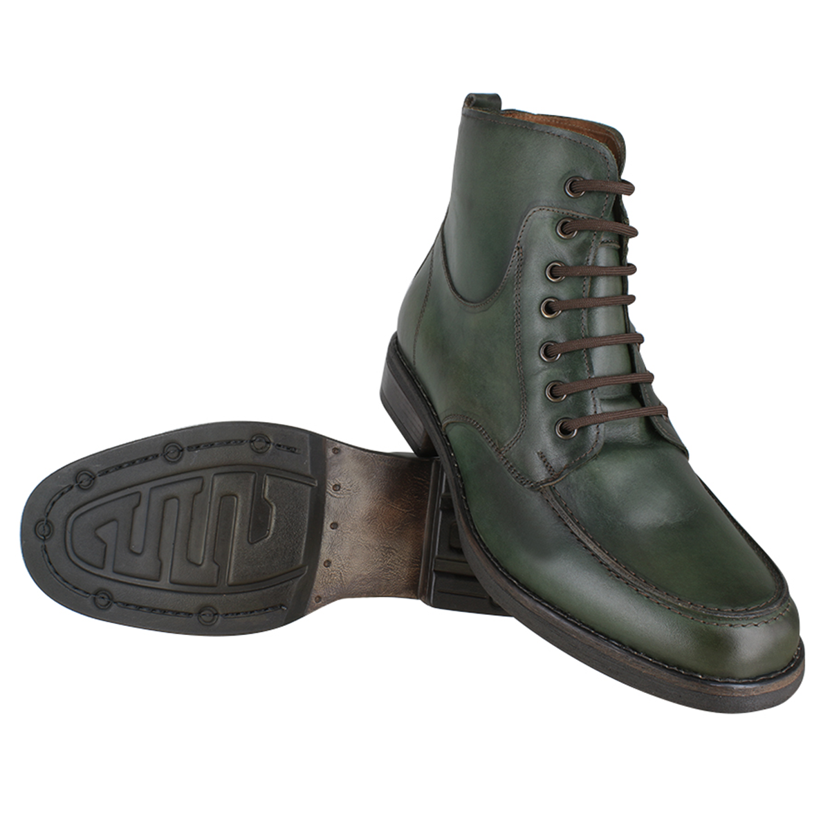 Botas caballero, Botas suela Poliuretano, Bota Urbana, Bota con agujeta, Bota piel, Ternera, Suave, Cómoda, Elegante, Casual, Hombre, Acabado a mano, Forro res, Bota