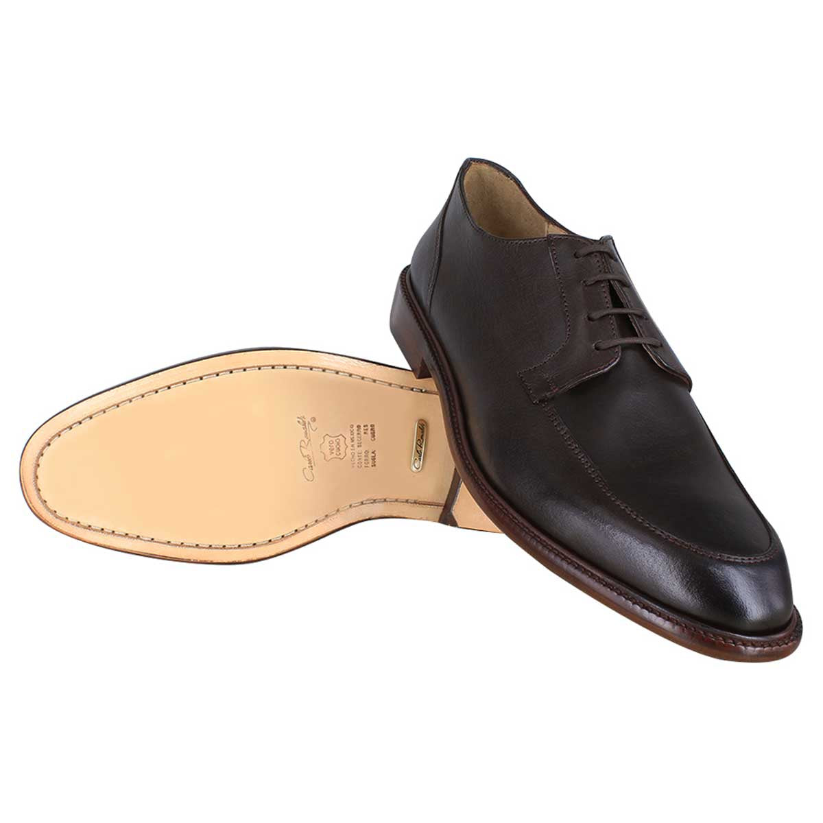 Zapato caballero, Zapatos suela cuero, Derby, Zapato Agujeta, Zapato piel, Becerro, Cómodo, Elegante, Hombre, Zapato vestir, Acabado a mano, Forro res