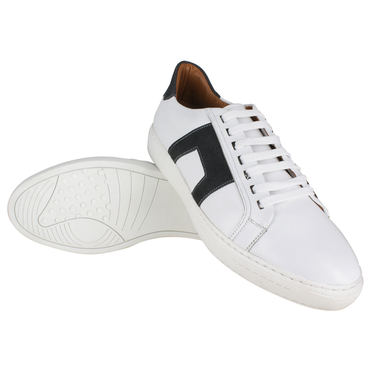 Tenis caballero, Tenis suela TR, Suela blanca, Tenis choclo, Tenis con agujeta, Tenis piel, Mestizo Liso, Piel Res, Hunting, Suave, Cómodo, Urbano, Casual, Hombre, Acabado a mano, Forro res, Tenis