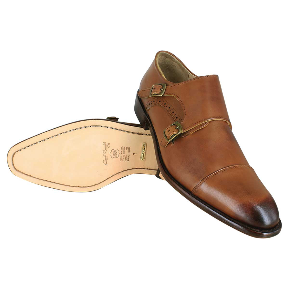 Zapato caballero, Zapatos suela cuero, Monk, Herraje, Zapato piel, Mocasín, Mocasines, Becerro, Cómodo, Elegante, Hombre,  Double Monkstrap, Zapato vestir, Acabado a mano, Forro res