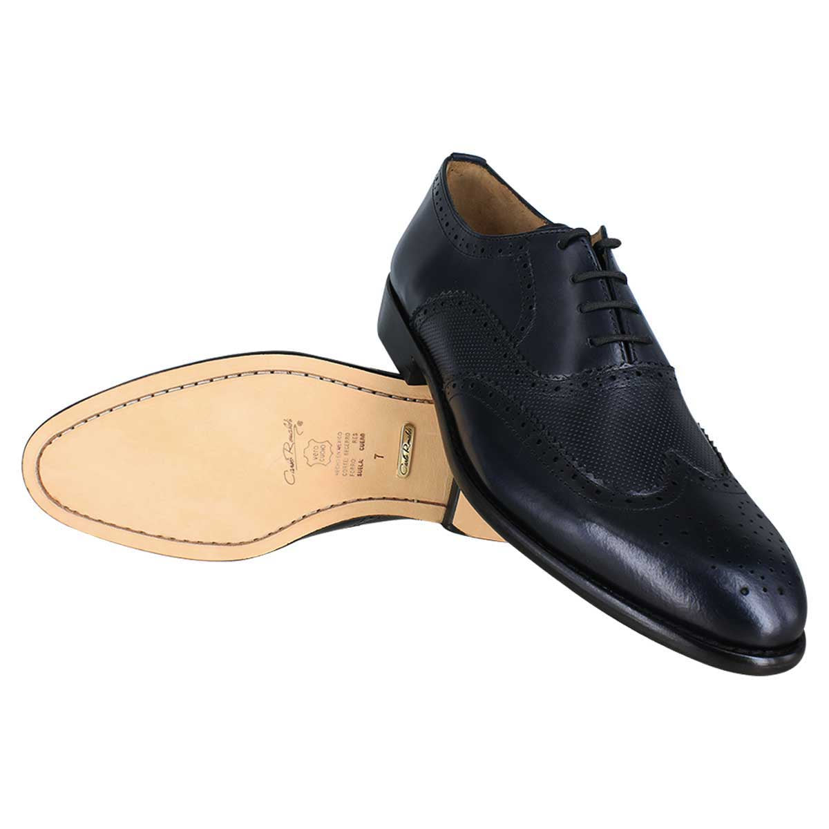 Zapato caballero, Zapatos suela cuero, Oxford, Zapato Agujeta, Zapato piel, Becerro, Cómodo, Elegante, Hombre, Oxford clásico, Zapato corte de ala, Zapato vestir, Acabado a mano, Forro res