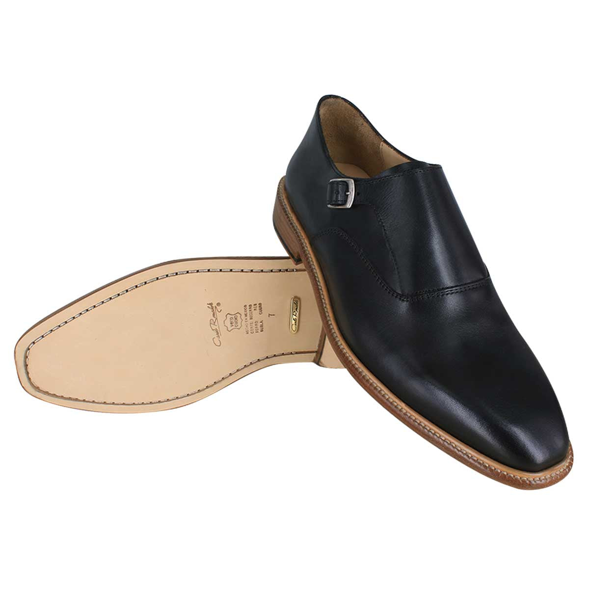 Zapato caballero, Zapatos suela canto natural, Monk, Herraje, Zapato piel, Mocasín, Mocasines, Becerro, Cómodo, Elegante, Hombre, Zapato Monkstrap, Single Monkstrap, Zapato vestir, Acabado a mano, Forro res