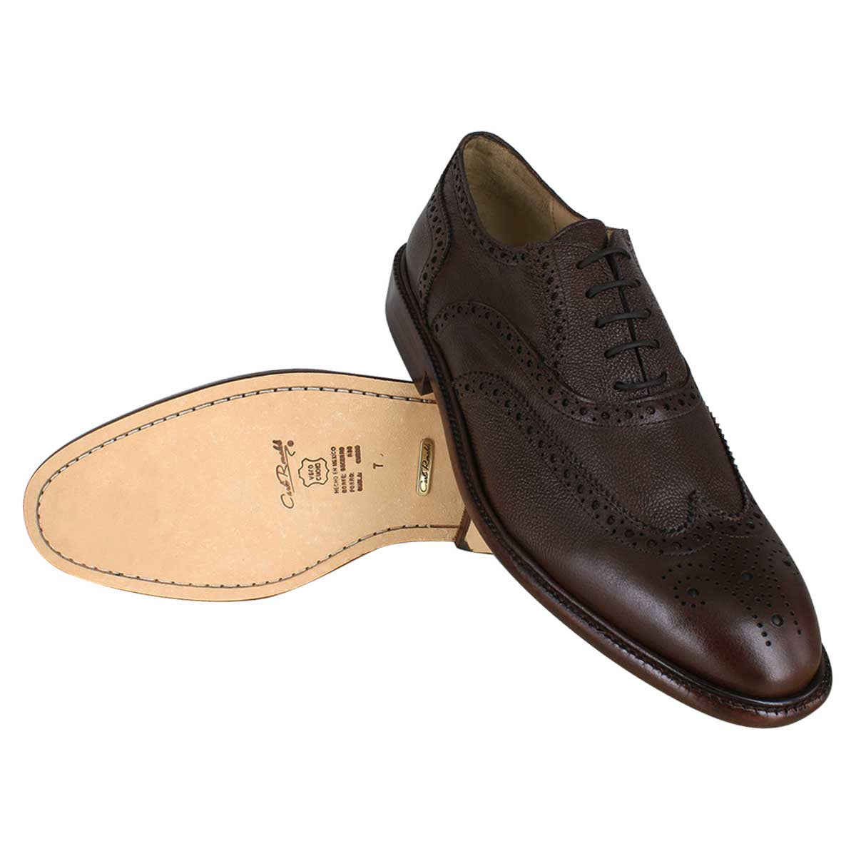 Zapato caballero, Zapatos suela cuero, Oxford, Zapato Agujeta, Zapato piel, Res grabada, Cómodo, Elegante, Hombre, Oxford clásico, Zapato corte de ala, Zapato vestir, Acabado a mano, Forro res