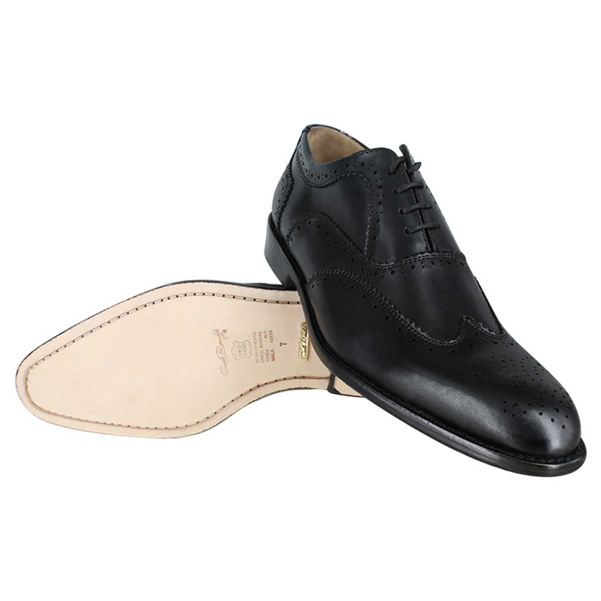 Zapato caballero, Zapatos suela cuero, Oxford, Zapato Agujeta, Zapato piel, Becerro, Cómodo, Elegante, Hombre, Oxford clásico, Zapato corte de ala, Zapato vestir, Acabado a mano, Forro res, tallas extragrandes