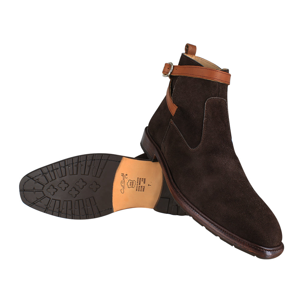 Botas caballero, Botas suela cuero, Suela media vida, Bota Jodhpur, Bota sin agujeta, Bota piel, Becerro, Hunting, Suave, Cómoda, Elegante, Urbana, Casual, Hombre, Acabado a mano, Forro res, Bota, Herraje