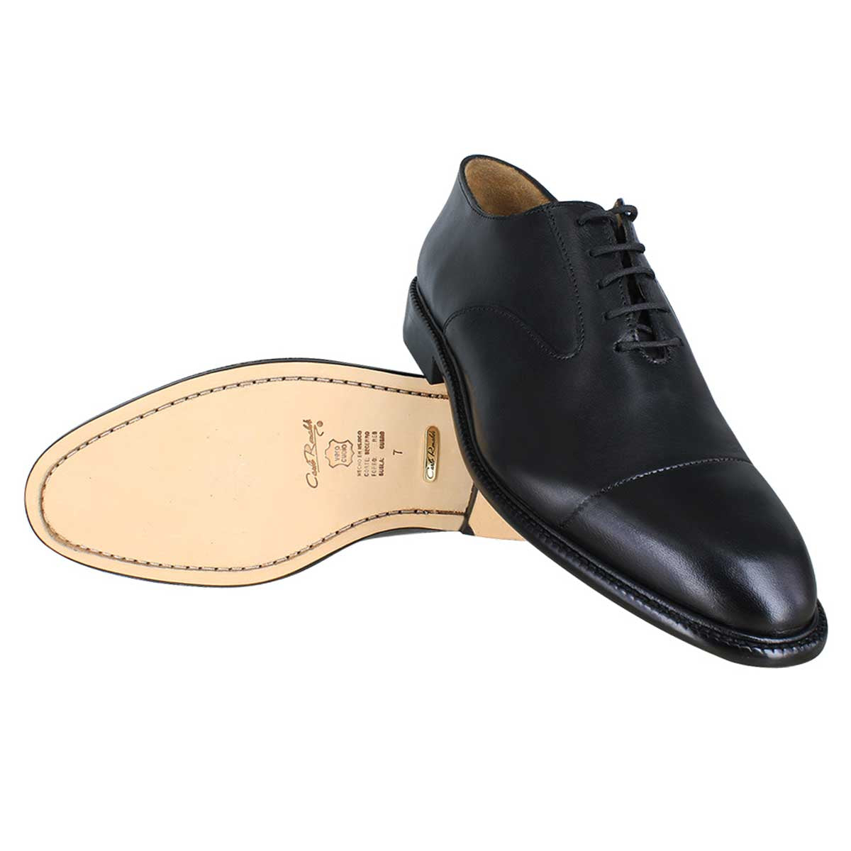 Zapato caballero, Zapatos suela cuero, Oxford, Zapato Agujeta, Zapato piel, Becerro, Cómodo, Elegante, Hombre, Oxford clásico, Zapato cap toe, Zapato vestir, Acabado a mano, Forro res