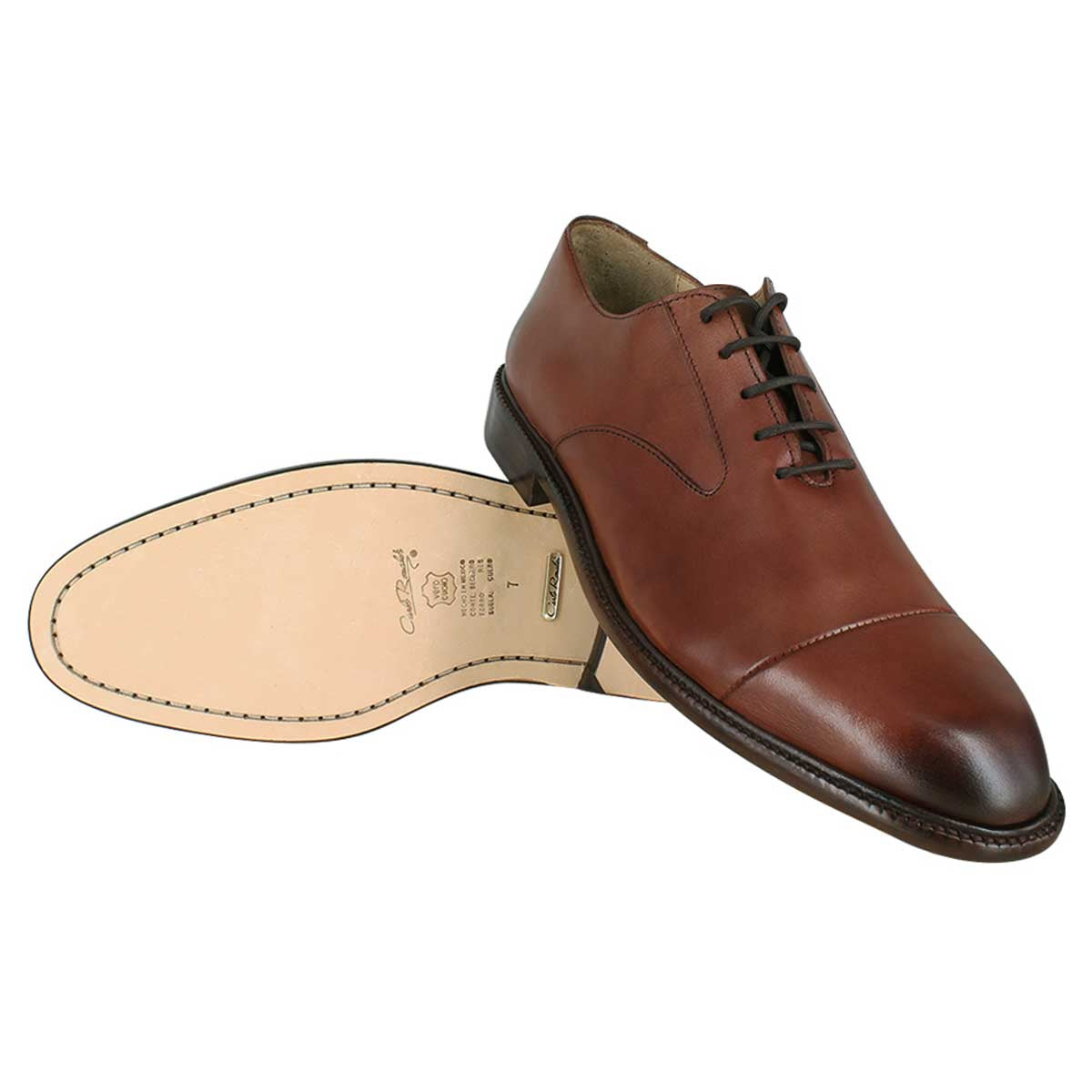 Zapato caballero, Zapatos suela cuero, Oxford, Zapato Agujeta, Zapato piel, Becerro, Cómodo, Elegante, Hombre, Oxford clásico, Zapato cap toe, Zapato vestir, Acabado a mano, Forro res