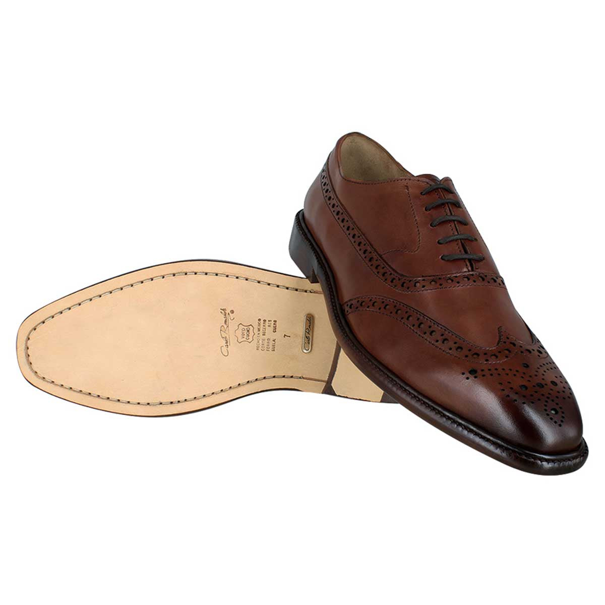 Zapato caballero, Zapatos suela cuero, Oxford, Zapato Agujeta, Zapato piel, Becerro, Cómodo, Elegante, Hombre, Oxford clásico, Zapato corte de ala, Zapato vestir, Acabado a mano, Forro res